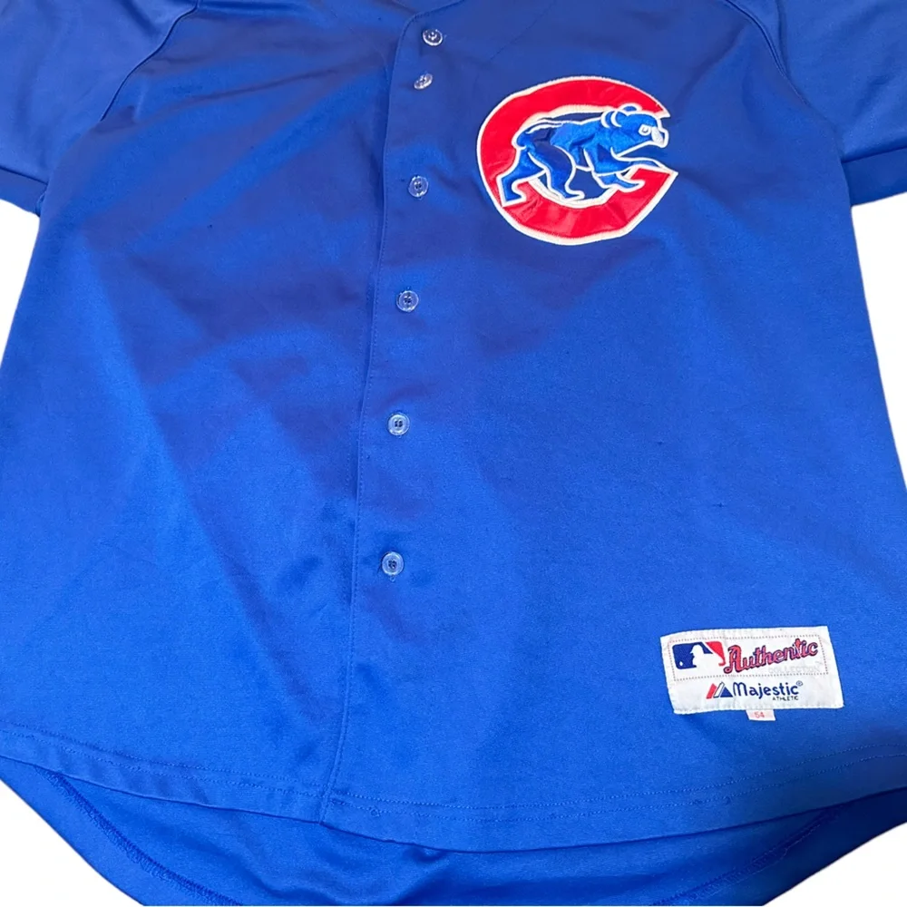 Majestic Chicago Cubs #8 Andre Dawson Blue Baseball Jersey Men's Size 54